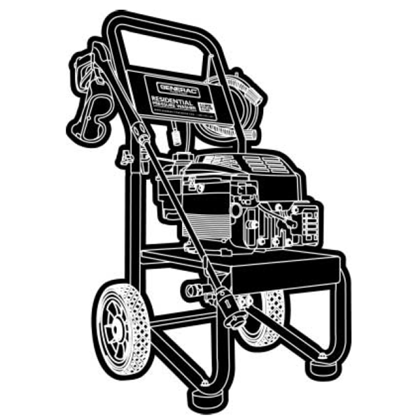 GENERAC, 1439-0 Pressure Washer