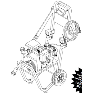 GENERAC, 1330-0 Pressure Washer