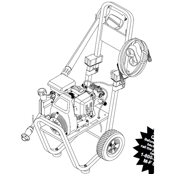 GENERAC, 1330-0 Pressure Washer