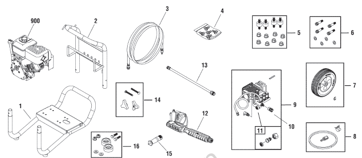 JOHN DEERE, 020449-0 Pressure Washer