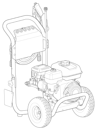 HUSQVARNA, 020696-01 Pressure Washer