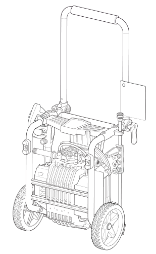 HUSQVARNA, 020802-00 Pressure Washer
