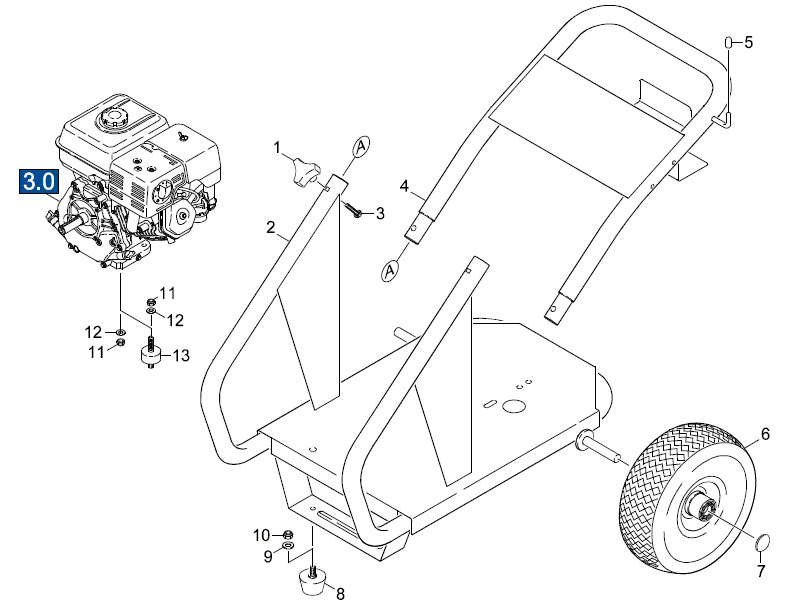 KARCHER, HD3000G Pressure Washer
