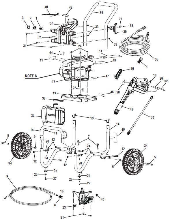 HUSKY, HUCA80443 Pressure Washer