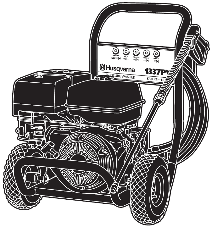 HUSQVARNA, 01906 Pressure Washer