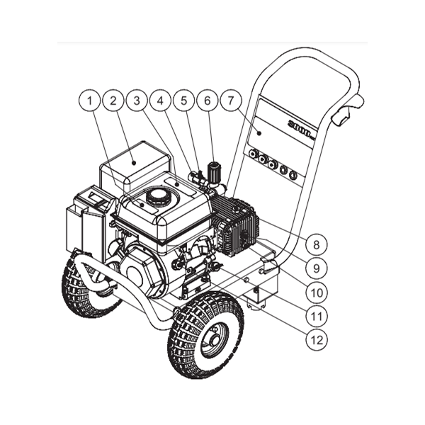 MI-T-M, CM-2703-0MHC Pressure Washer