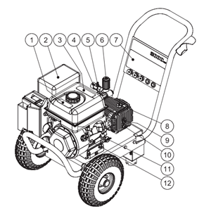 MI-T-M, CM-2500-0MVB Pressure Washer