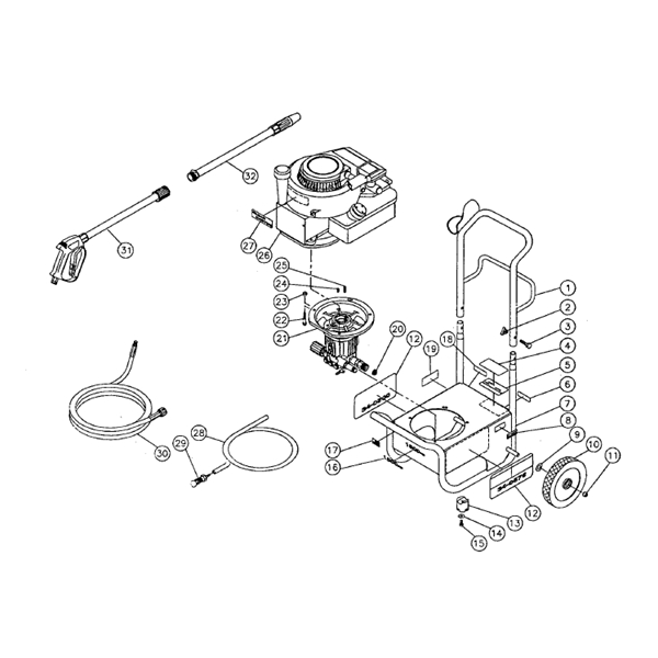 MI-T-M, CV-1500 Pressure Washer