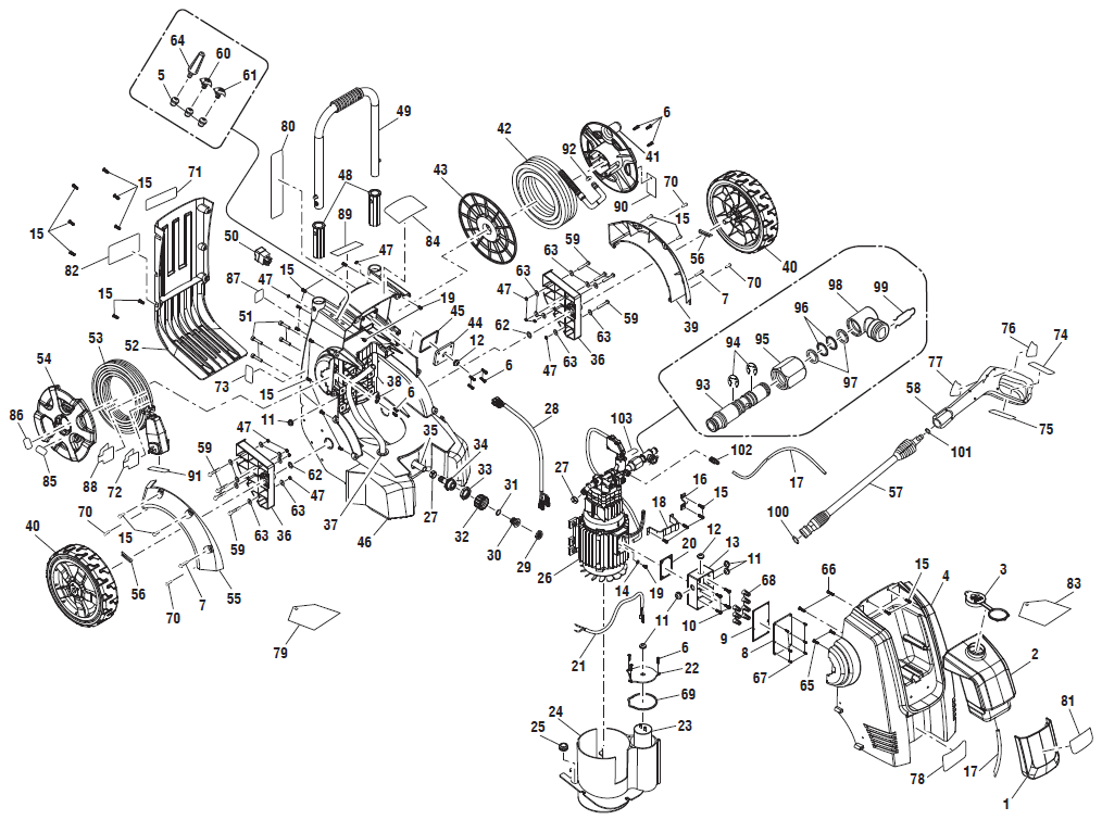 POWERSTROKE, PS1741433D Pressure Washer