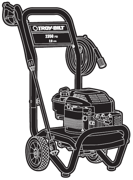 TROY-BILT, 01902 Pressure Washer