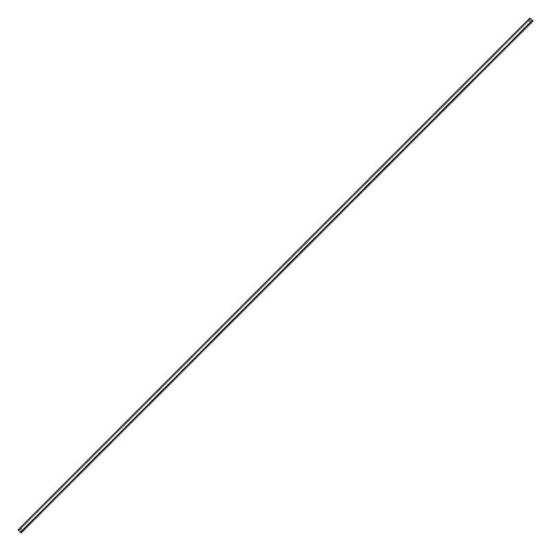 1001.5371, 79" BARE WAND - ZINC PLATED STEEL
