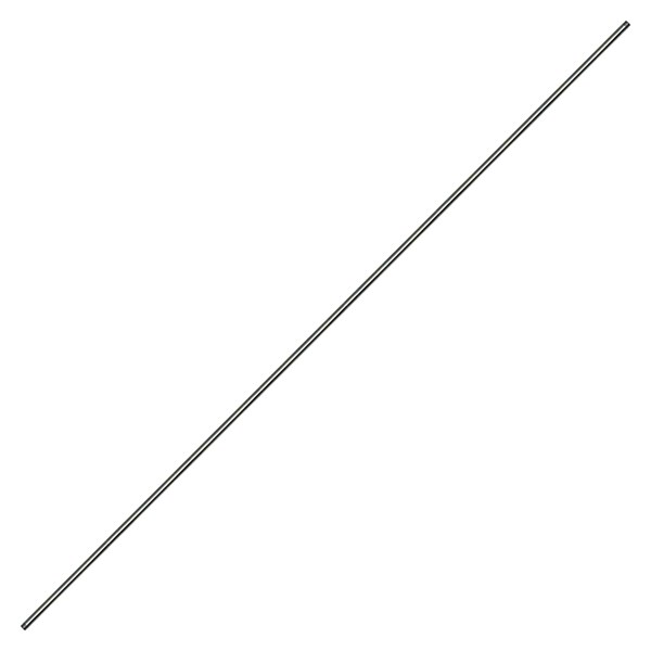 1001.5371, 79" BARE WAND - ZINC PLATED STEEL