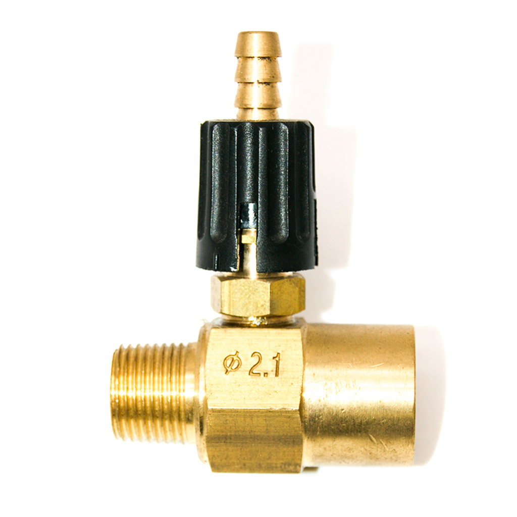 1001.6441, CHEMICAL INJECTOR, ADJUSTABLE, 2.1, 3/8"F X 3/8"M