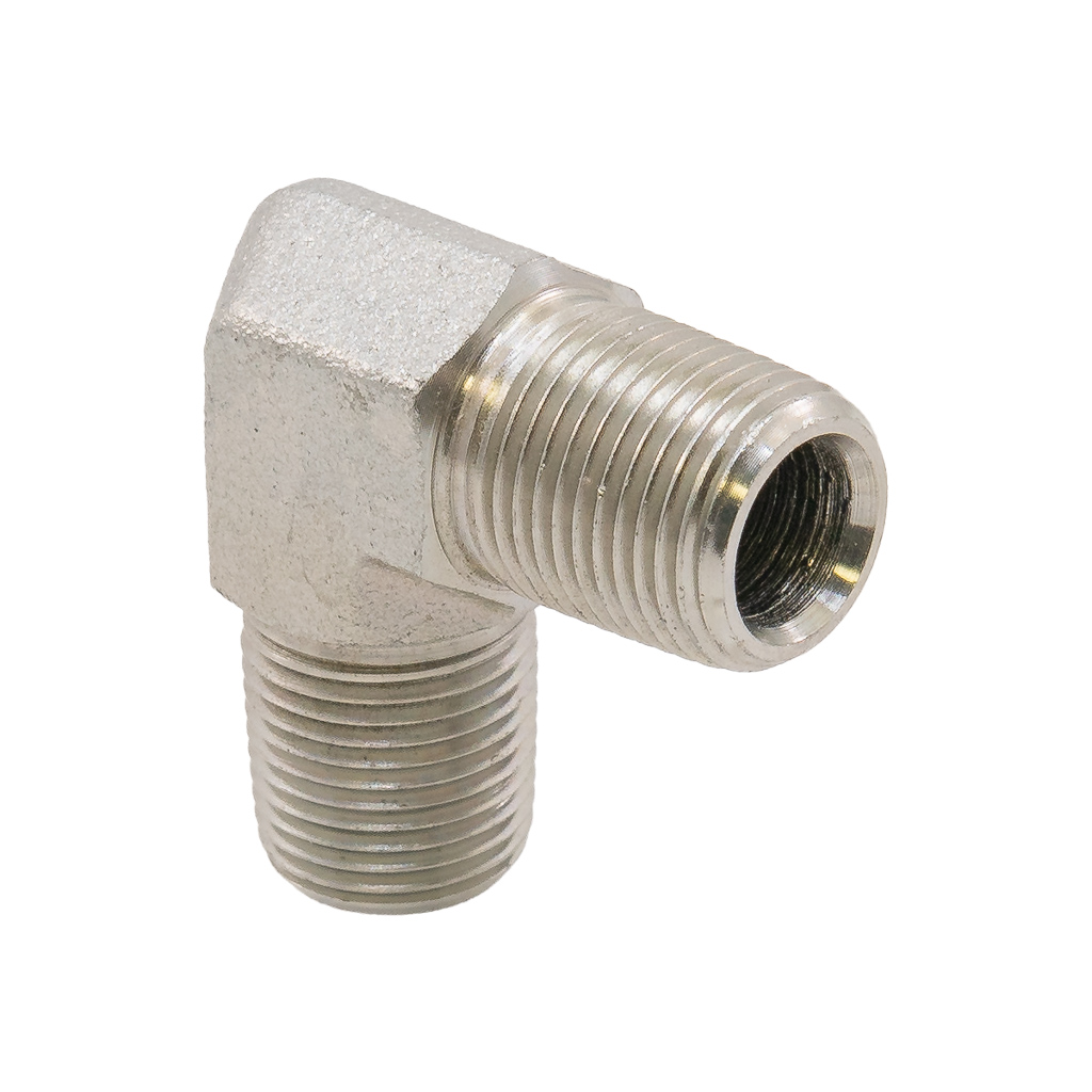 38M38M90-S, 90 DEGREE ELBOW, 3/8"M - STEEL