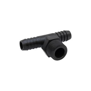 3T12T, TEE, 1/2" MNPT X 1/2' HB, POLYPROPYLENE