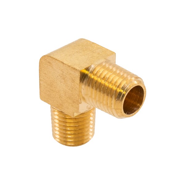 23-0130, 90 DEGREE ELBOW, 1/4"M - BRASS