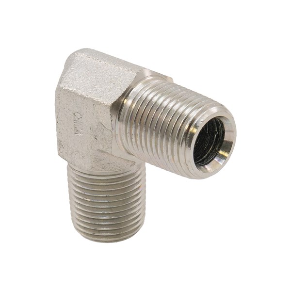 38M38M90-S, 90 DEGREE ELBOW, 3/8"M - STEEL