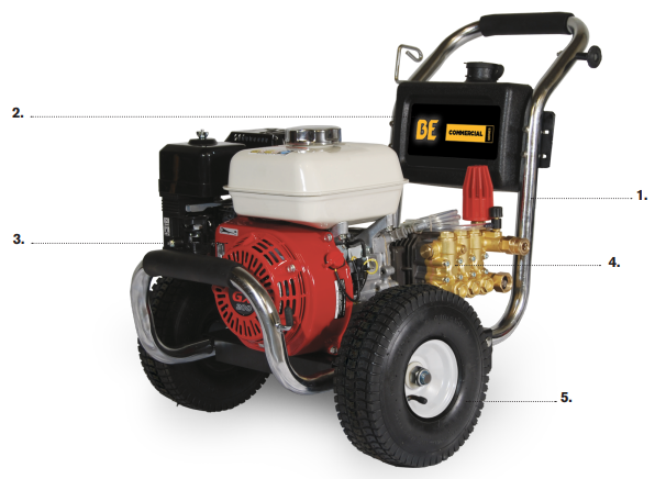 BE, PE-2565HWSCOMP Pressure Washer