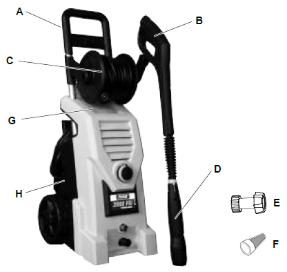 PULSAR, PWE2000A Pressure Washer