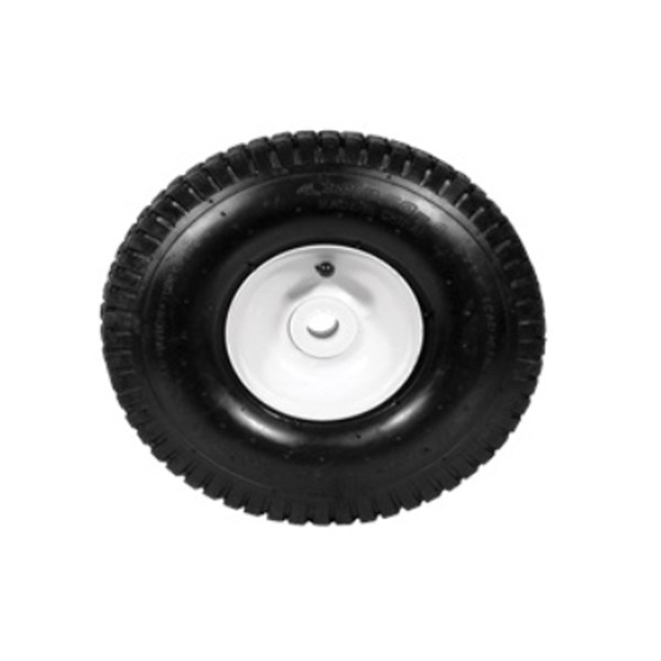 1000.8402, WHEEL ASSEMBLY, 10" PNEUMATIC, WHITE HUB, 3/4" AXLE