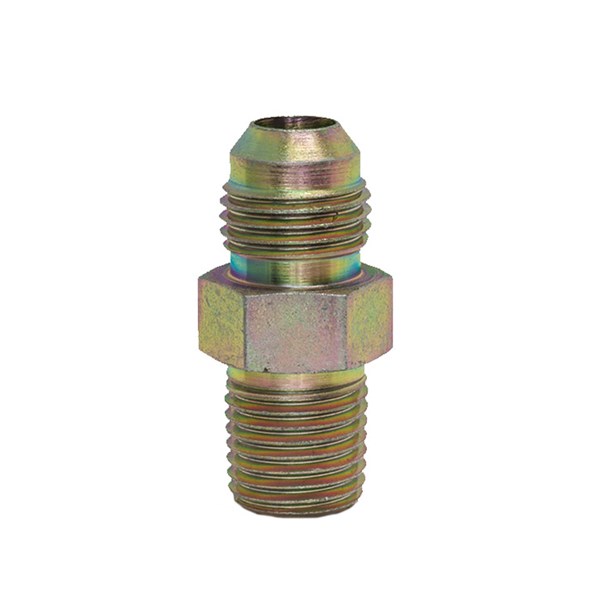 1001.4852, JIC MALE ADAPTER, 1/4"JIC X 1/4"MPT - STEEL