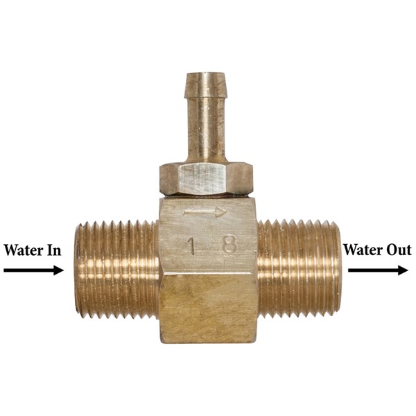 00029002, Detergent Injector, FIXED, 1.8, 3/8"M