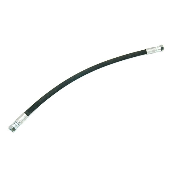 1002.0436, 24.5", 3/8" BLACK HOSE, R2, 3/8"FJIC X 3/8"FJIC