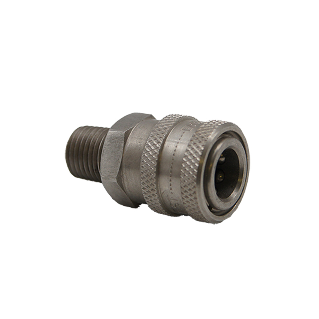 1002.5471, 1/4" MPT COUPLER, SS, 7500 PSI
