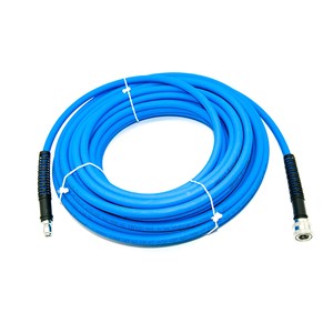 1002.6169, 75', 1/4" BLUE HOSE, R1, QC