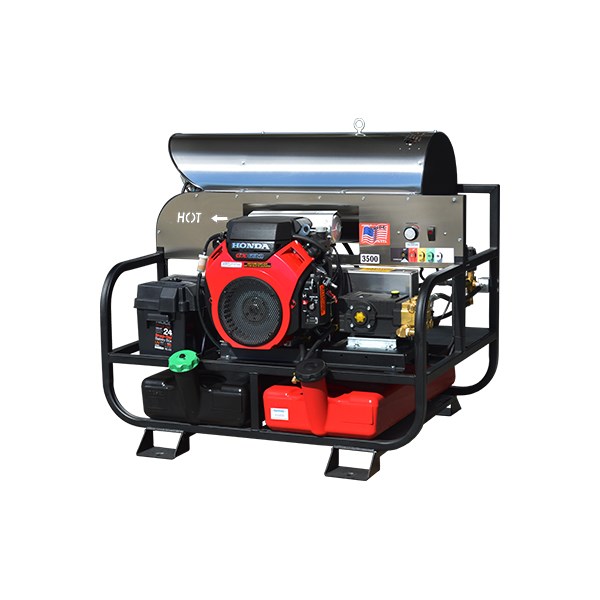 1002.6927, PRESSURE WASHER, GAS, HOT, 4,000PSI, 5.5GPM - PRESSURE PRO