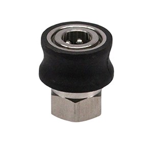 1002.7158, 1/4" FPT COUPLER, SS, W/ GRIP