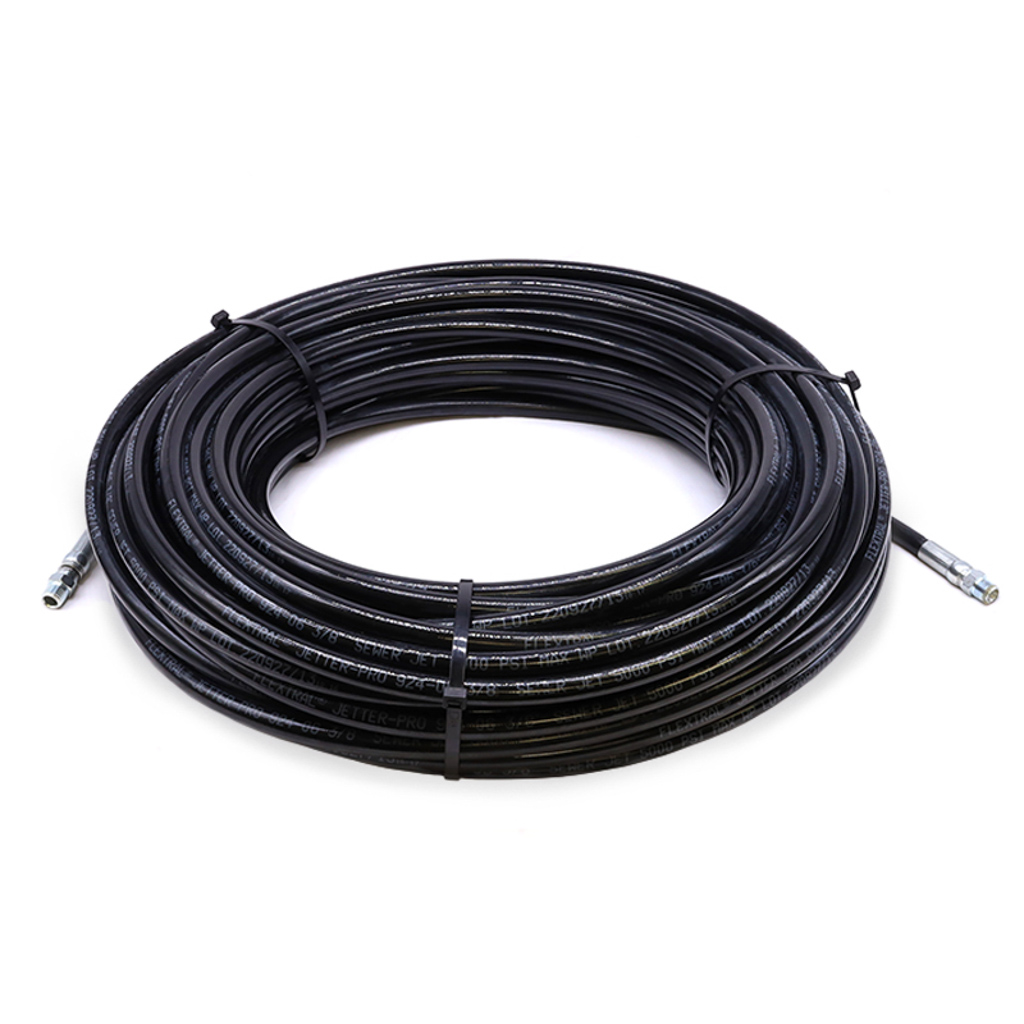 1002.7477, JETTER HOSE ASSY, 3/8MPT X 3/8MPT, 200", 3600PSI