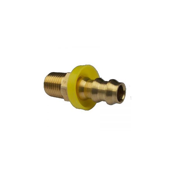 125HBO86, PUSH ON HOSE BARB, 3/8"M X 1/2"HB