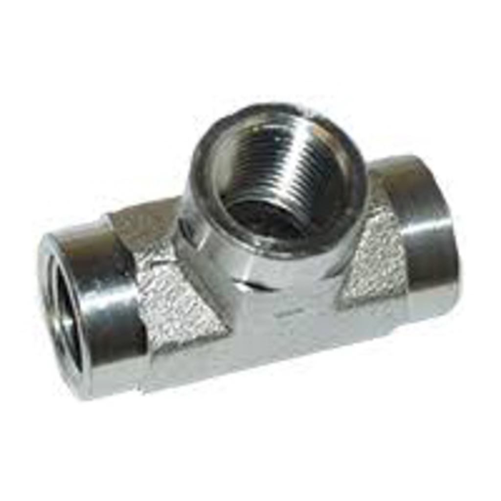 12F12F12F-S, TEE, 1/2"F - STEEL
