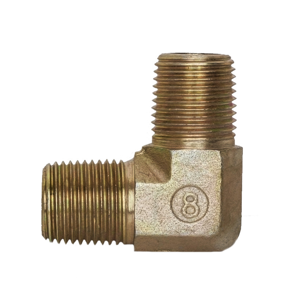 12M12M90-S, 90 Degree Elbow, 1/2"M - Steel