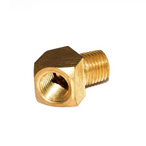 14F14M45-B, 45 DEGREE ELBOW 1/4" STREET - BRASS