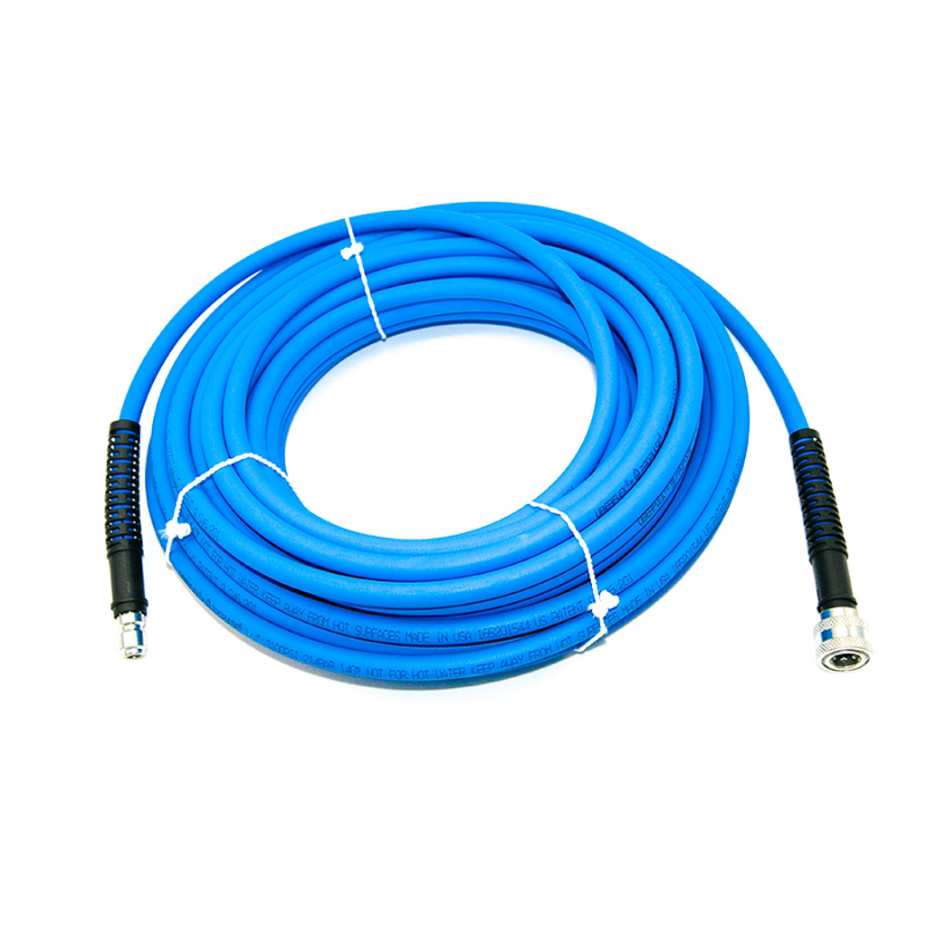 15-0392, 75', 1/4" BLUE HOSE, R1, QC